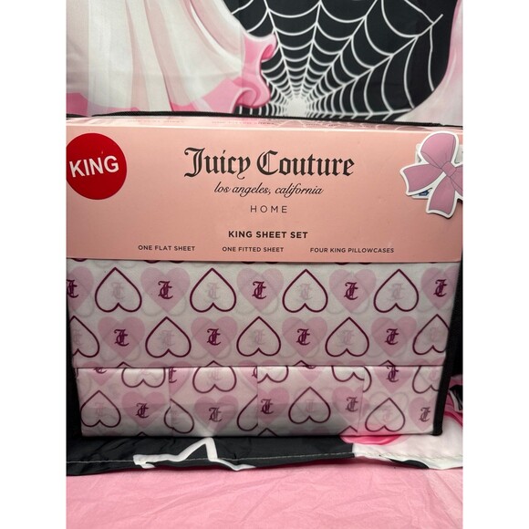 Juicy Couture King Heart Print Sheet Set